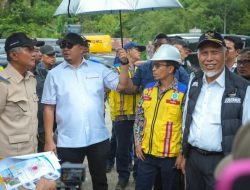 Menteri PU Tinjau Jalan Malalak–Bukittinggi, Siapkan Jembatan Permanen dan Anggaran Rp667 Miliar