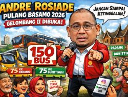 Pulang Basamo 2026 Gelombang Kedua Dibuka, Andre Rosiade Siapkan 150 Bus untuk Perantau Minang