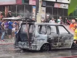 Mitsubishi Kuda Grandia Terbakar di Jalur Bukittinggi-Payakumbuh, Diduga Lansir BBM Ilegal, Pemilik Kabur